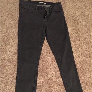 Levi's size 31 black skinny jeans