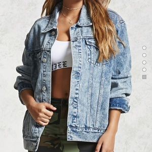 Forever21 Acid Wash Denim Jacket