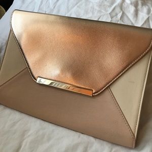 Express oversized rose gold envelope clutch Express oversized rose gold envelope clutch