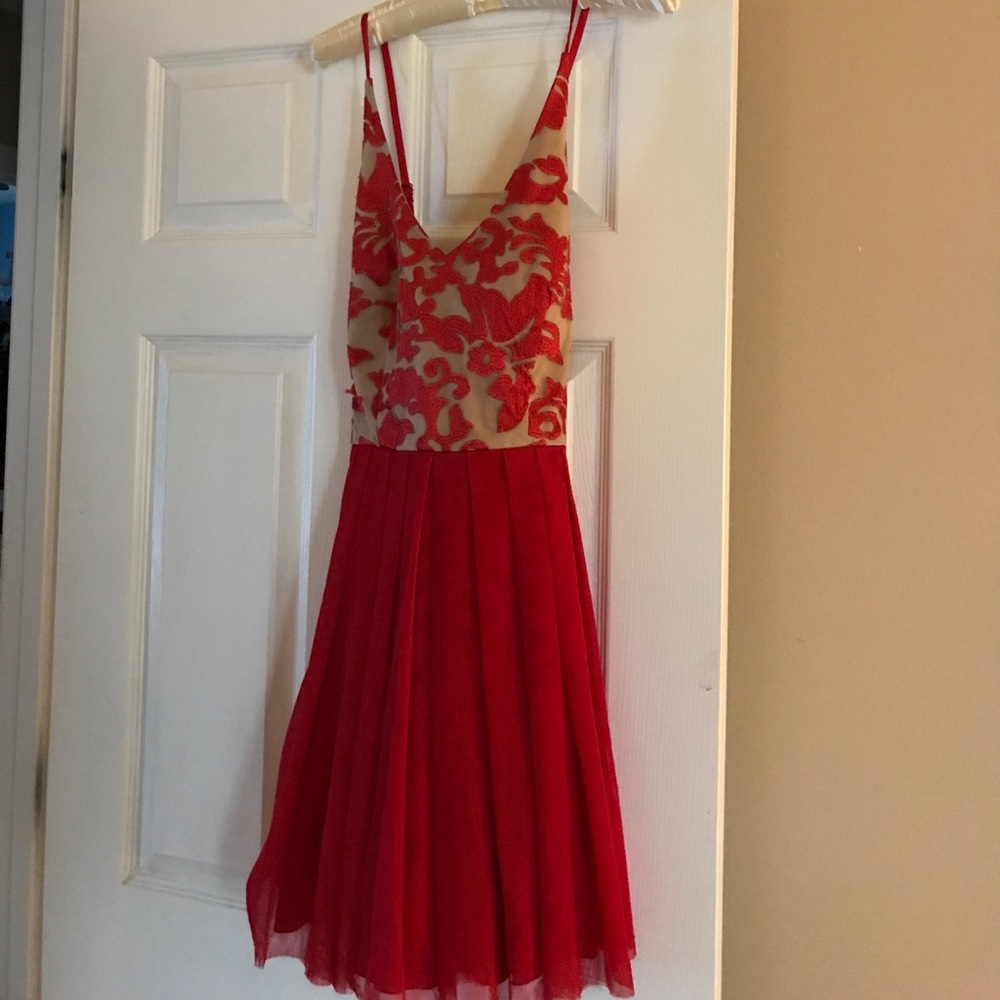 Formal red cocktail dress size 9 by Nights