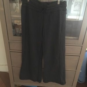 Cozy wide leg Lululemon yoga pants (hemmed)