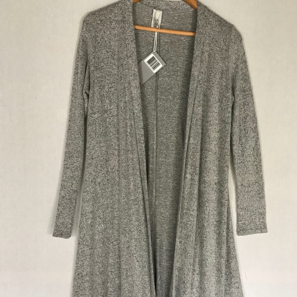 BF SALE FIRM HEATHER Gray duster cardigan - Picture 4 of 8