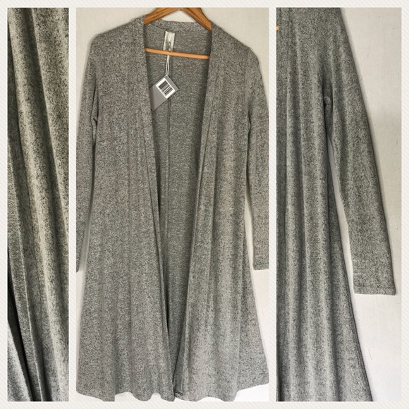 BF SALE FIRM HEATHER Gray duster cardigan - Picture 7 of 8