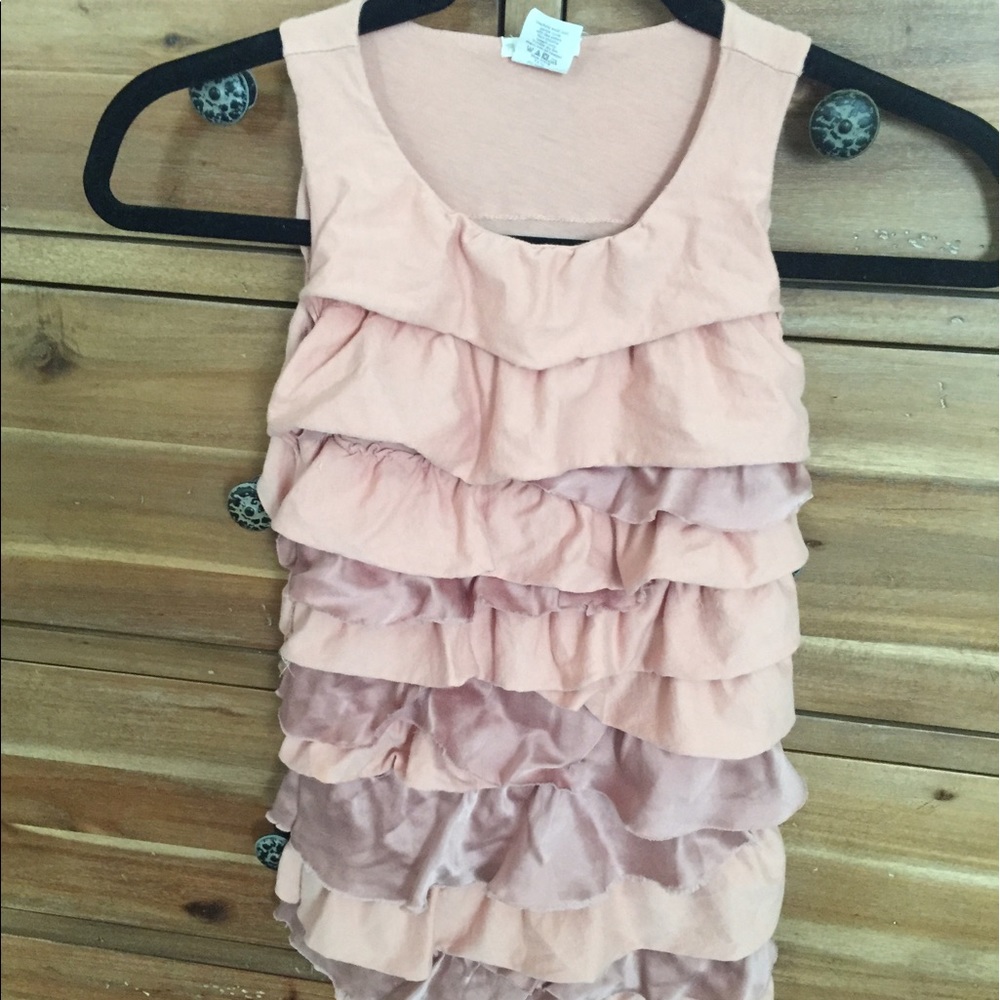 J Crew/Crewcuts "cupcake" tiered ruffle dress