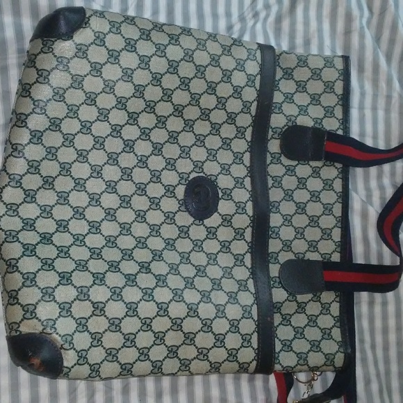 Authentic Gucci Leather Tote - Picture 1 of 7