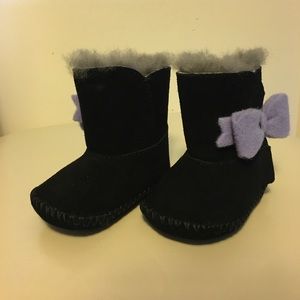 Black/Purple Baby UGGS!  Size 0/1