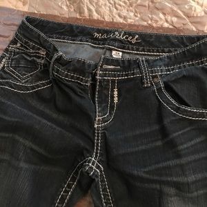 Maurice's 7/8 boot cut jeans 32" inseam