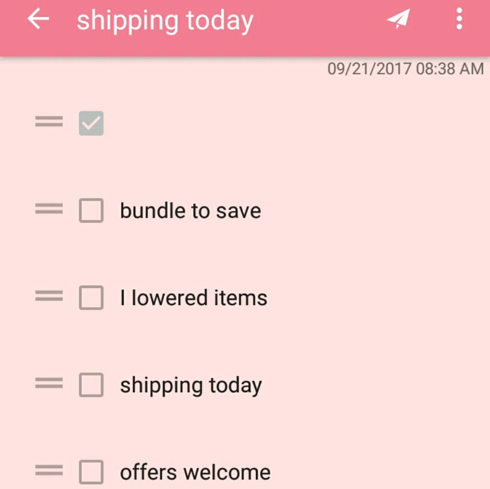 Shipping today