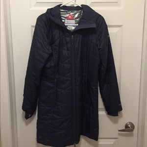 Navy Columbia Omni-Heat Coat XS