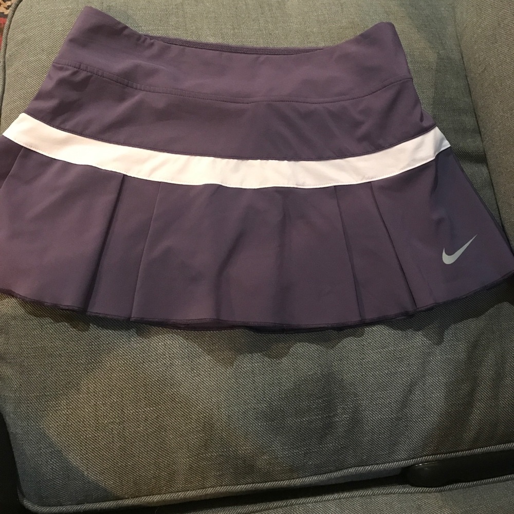 Purple Pleated Dri Fit Tennis Skirt