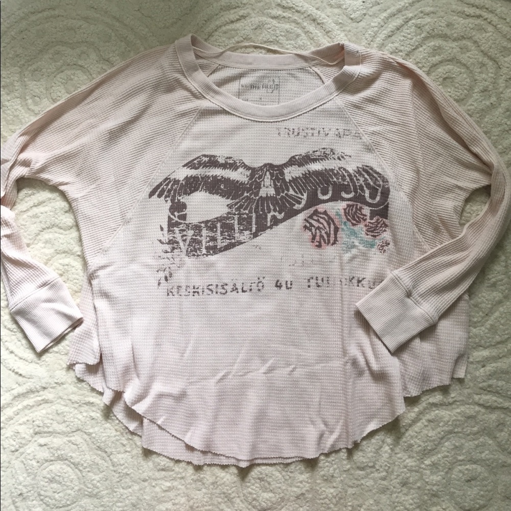 Free people waffle shirt