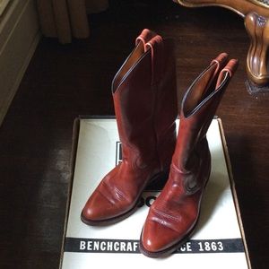 FRYE COWBOY BOOTS, 7, BROWN