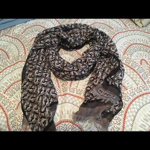 Black and Gray Long Scarf