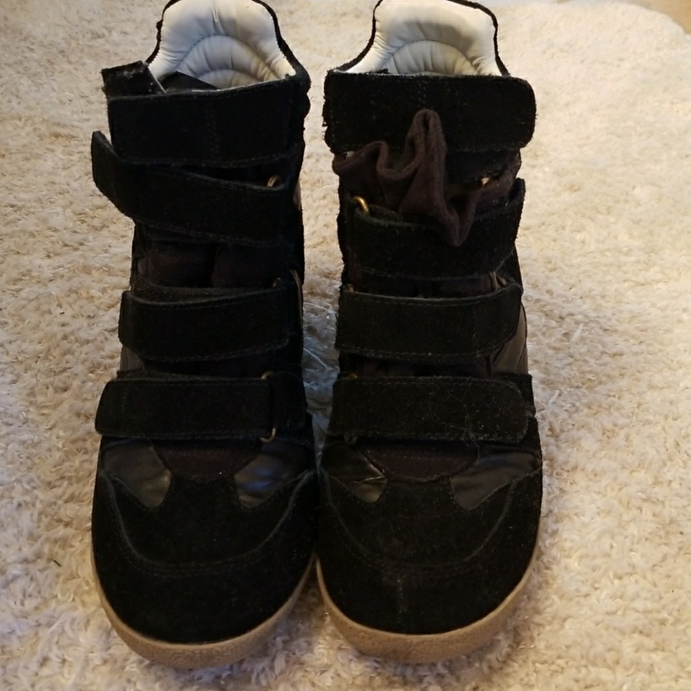 Steve Madden hilight wedge sneaker black