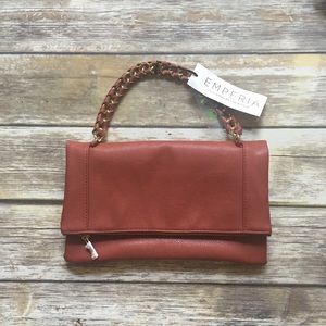 NWT Vegan Leather Emperia Clutch Handbag