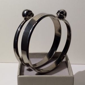 Alexander McQueen Double Skull Spiral Bracelet
