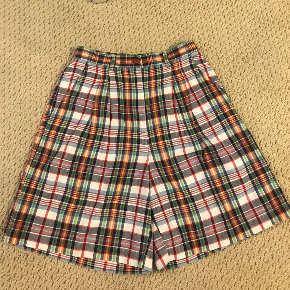 Karen Scott Preppy Print Shorts. Sz 10