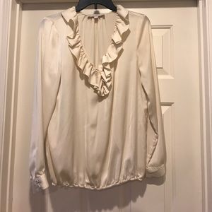 Ann Taylor Loft ruffle blouse