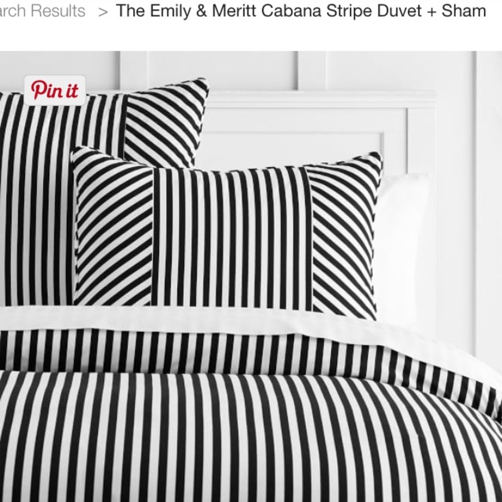 Striped Duvet and 2 shams