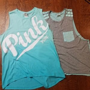 Victoria's secret pink tank tops Victoria's secret pink tank tops