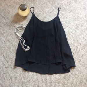 Forvever 21 Black Flowy Top