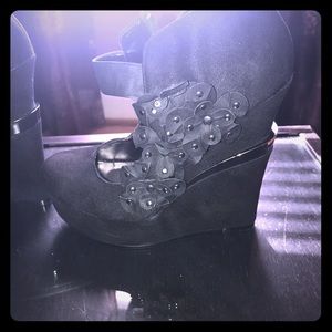 Mary Jane style wedges