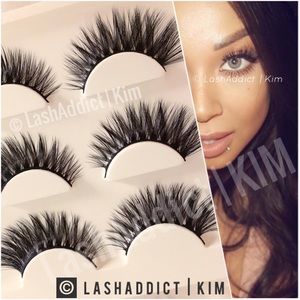 Glam long mink lashes eyelashes makeup fur new Glam long mink lashes eyelashes makeup fur new