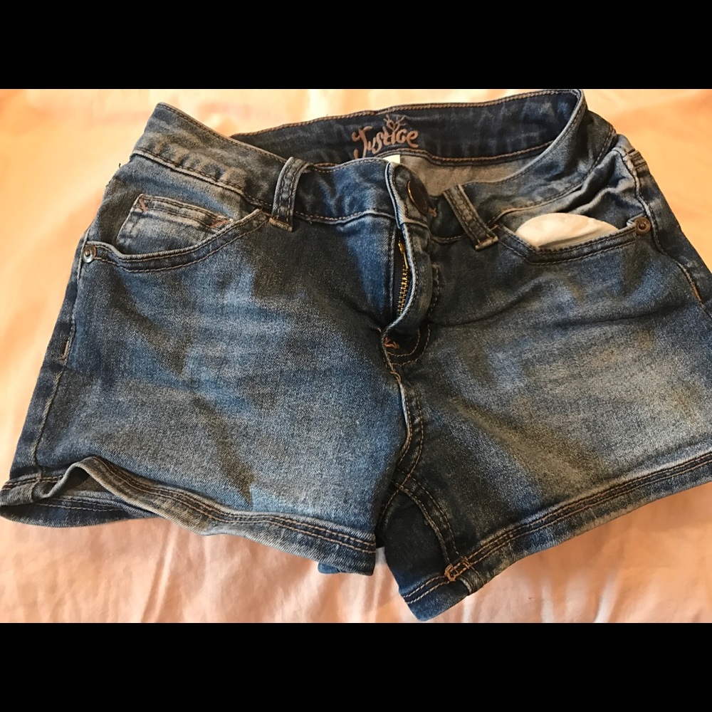 Justice jean shorts