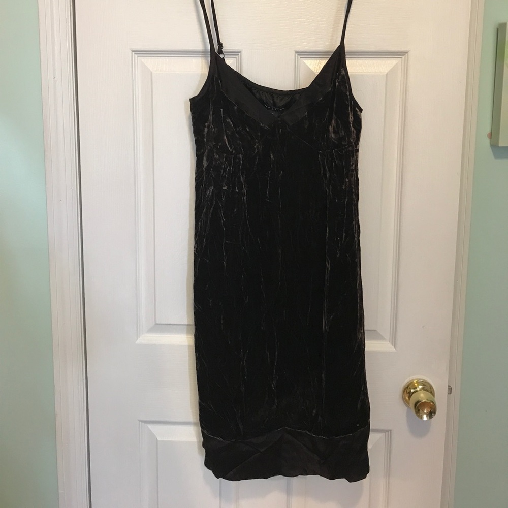 Gap Brown Velvet Slip Dress