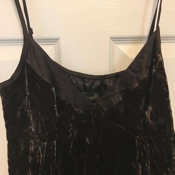 Gap Brown Velvet Slip Dress - Picture 3 of 3