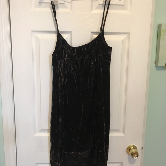 Gap Brown Velvet Slip Dress - Picture 2 of 3