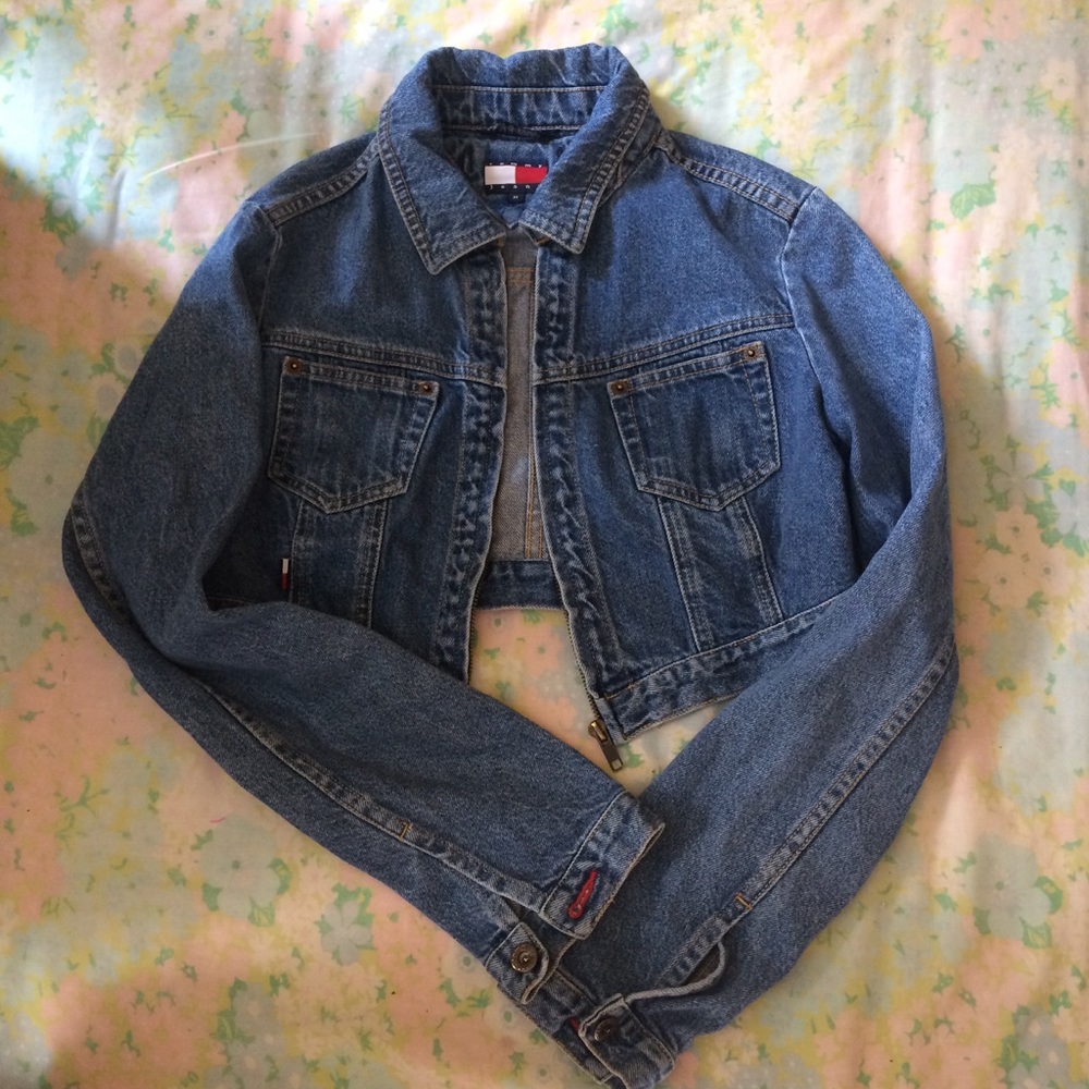 Vintage Tommy Hilfiger cropped denim Jacket