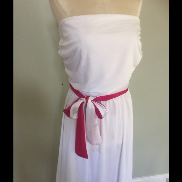 Vintage 70's Strapless Dress w/ Jacket - Picture 3 of 5