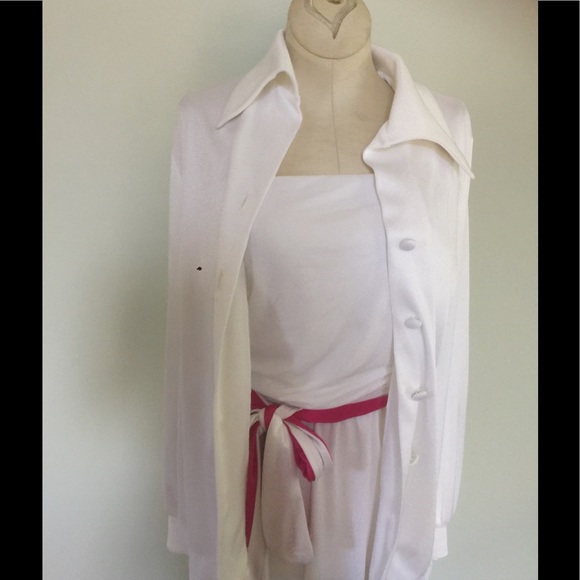 Vintage 70's Strapless Dress w/ Jacket - Picture 4 of 5