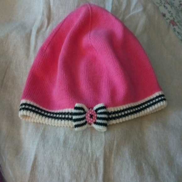 Gymboree Girls Hat With Bow & Button - Picture 1 of 4