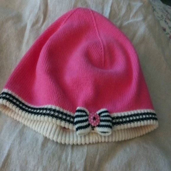 Gymboree Girls Hat With Bow & Button - Picture 3 of 4
