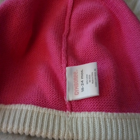 Gymboree Girls Hat With Bow & Button - Picture 4 of 4