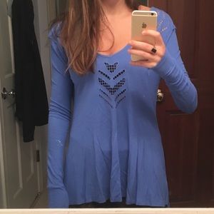 Free People Knit long sleeved shirt