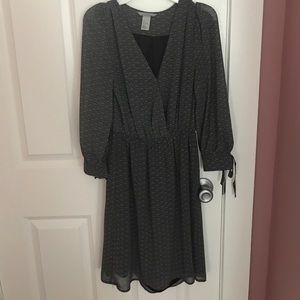 H&M Gray Long Sleeve Dress NWOT