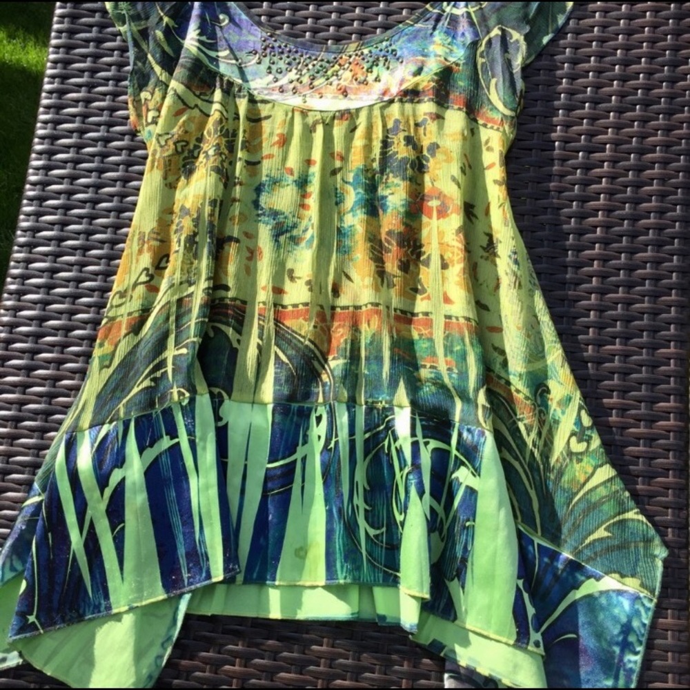 Unique, Artistic, Mixed Media tops 3/$30