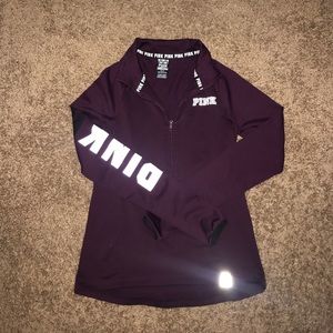 Victoria’s Secret PINK maroon half zip pullover XS