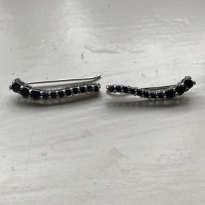 Sterling silver climbing earrings