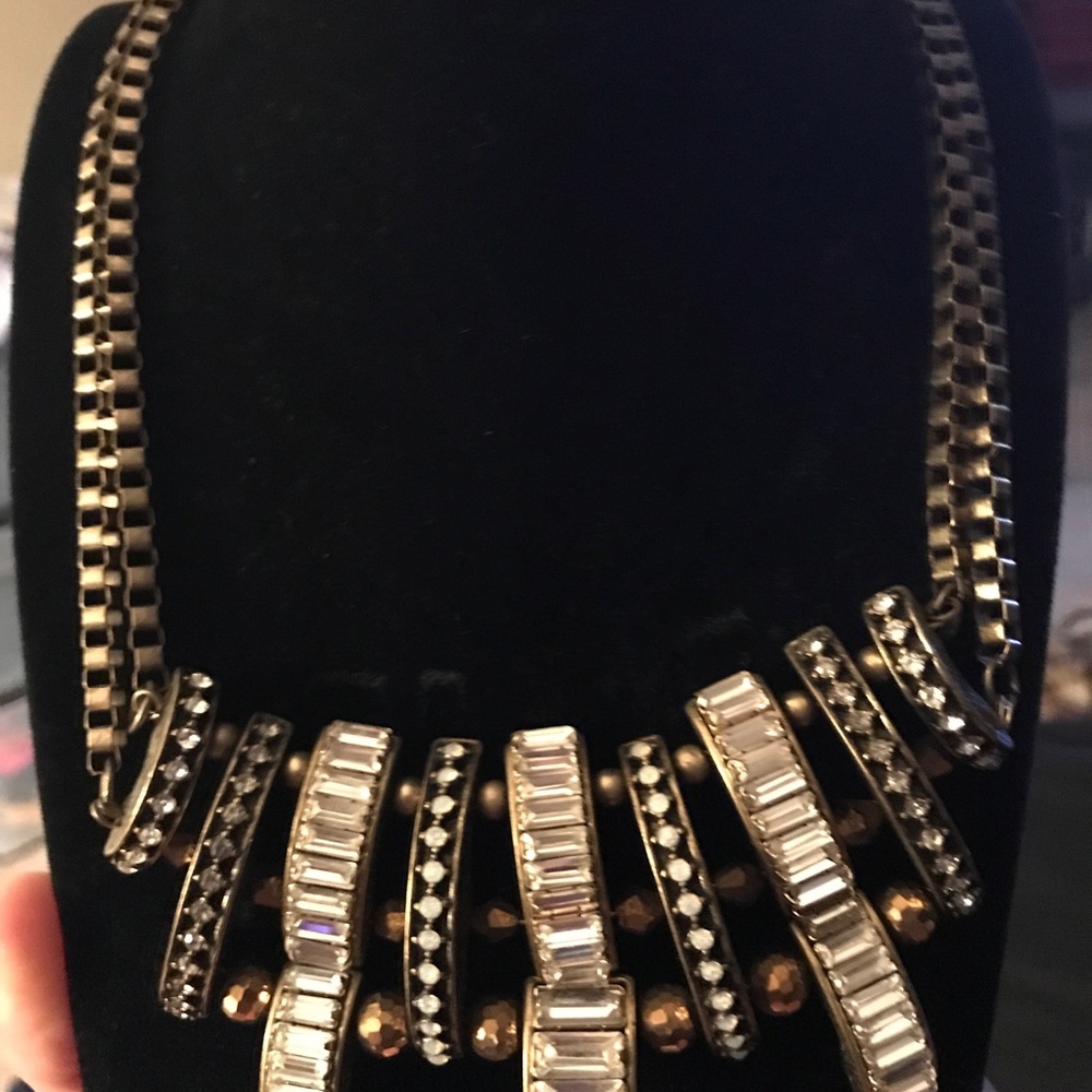 Luxurious woman's jeweled necklace