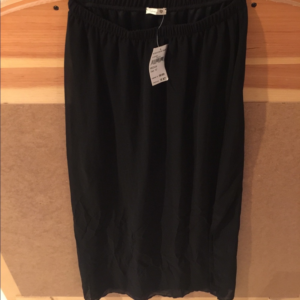 Soprano - Skirt black mini with long mesh covering