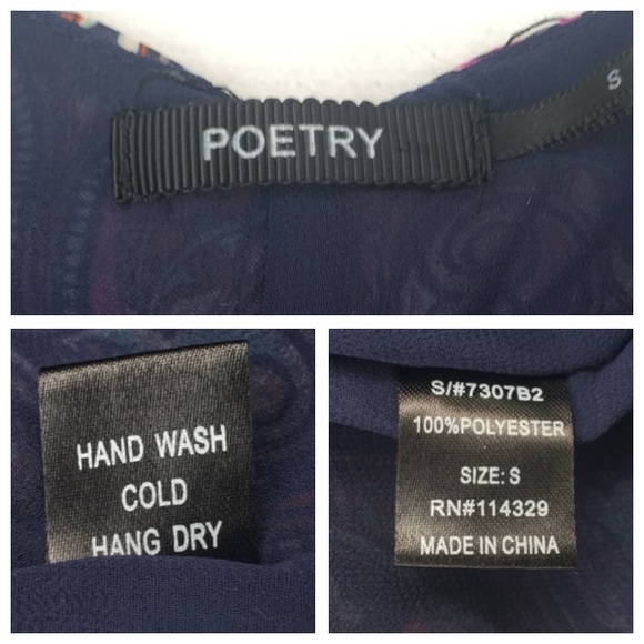 🔻2 for $10 🔻Poetry · Romper Tapestry Inspired S - Picture 8 of 8