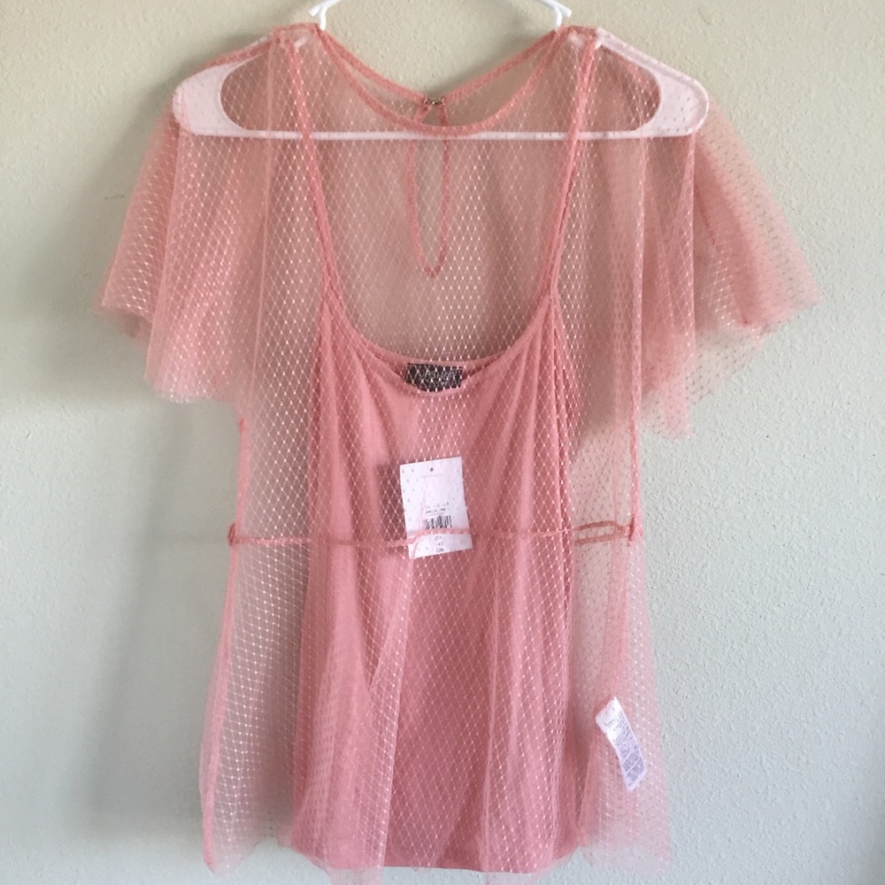 NWT Topshop Sheer Blouse