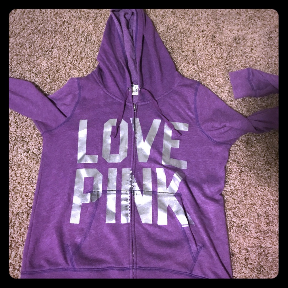 VS super cute sequined back zip up