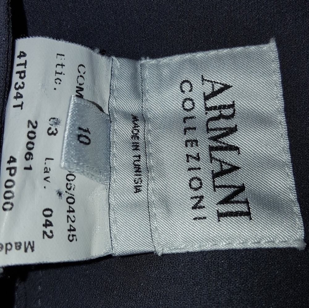 Grey Armani ladies slacks...unlined