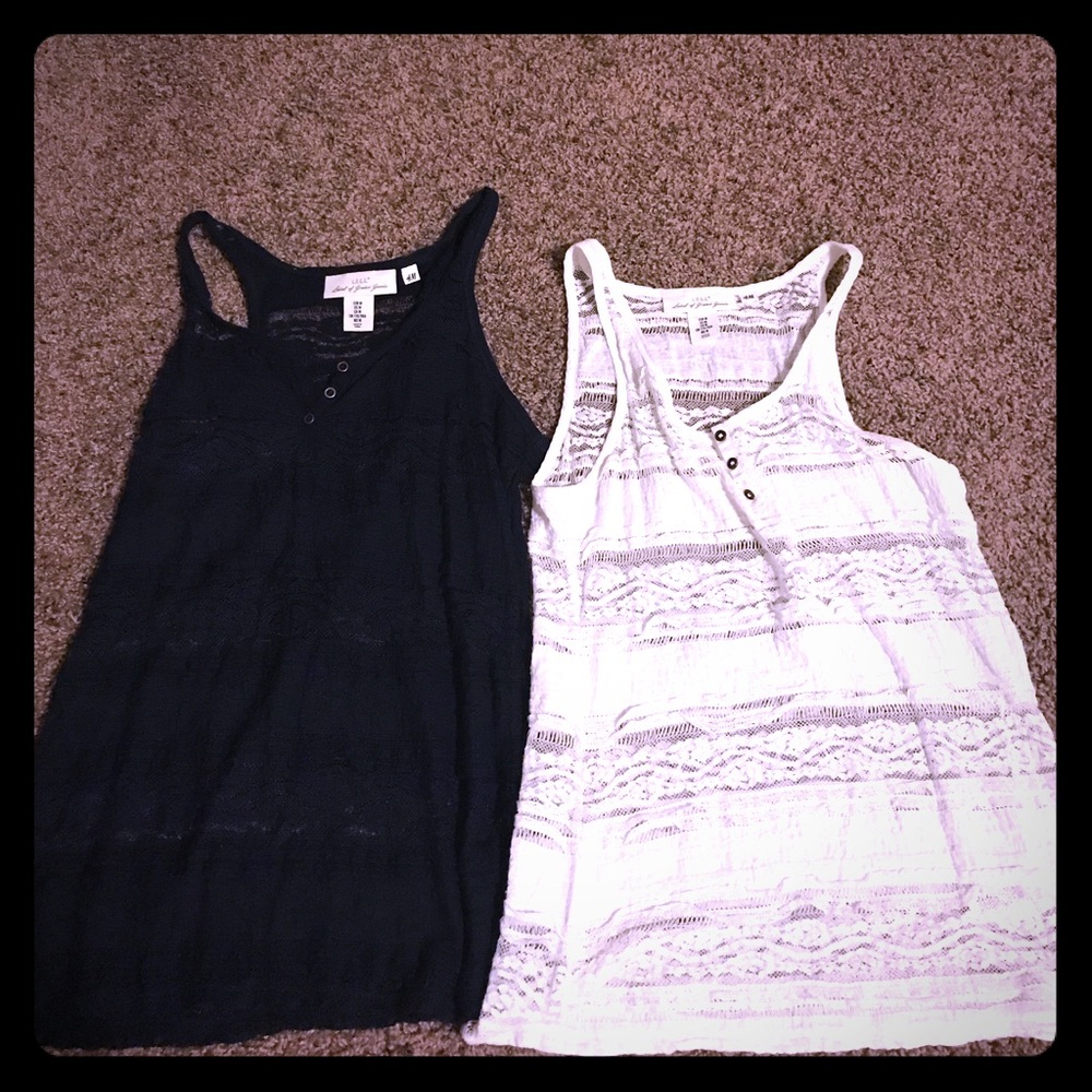 H&M lace tank tops