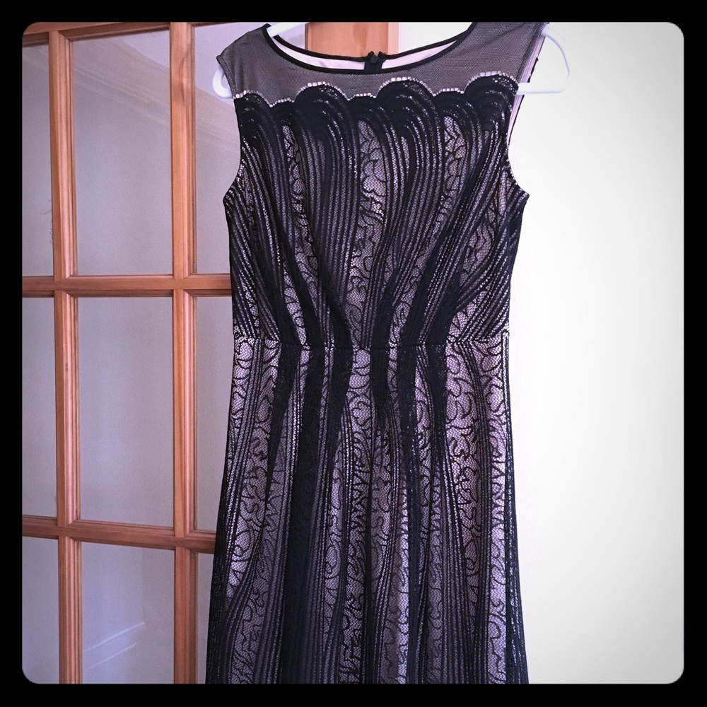 Adrianna Papel Black Lace Dress